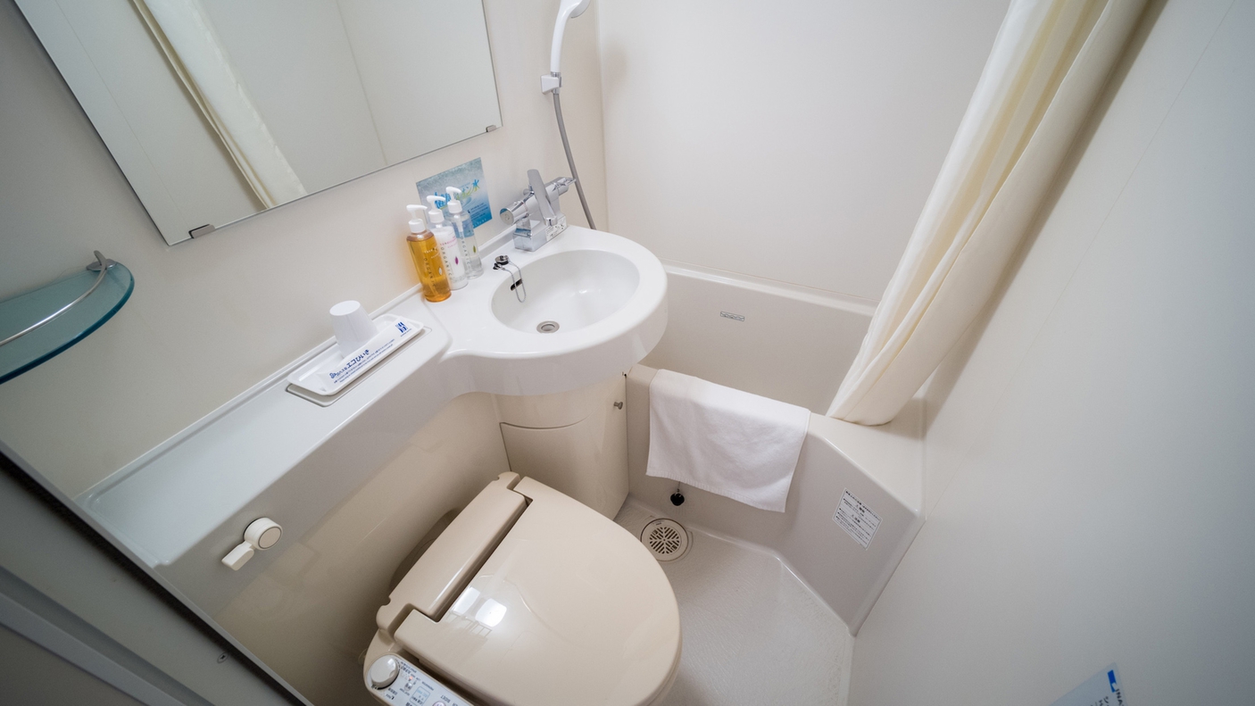 全室にユニットバス完備