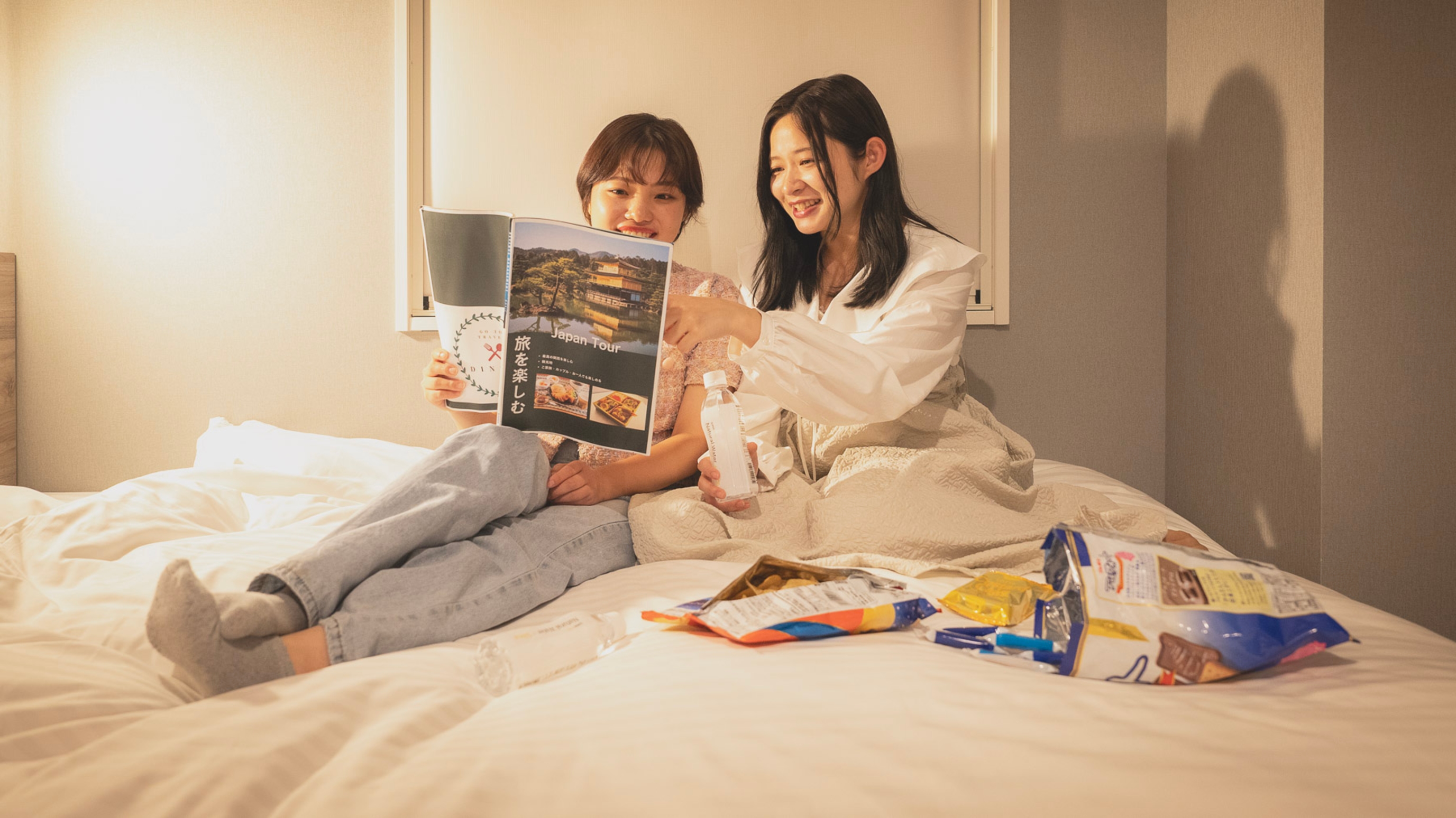 友達と一緒に旅行を