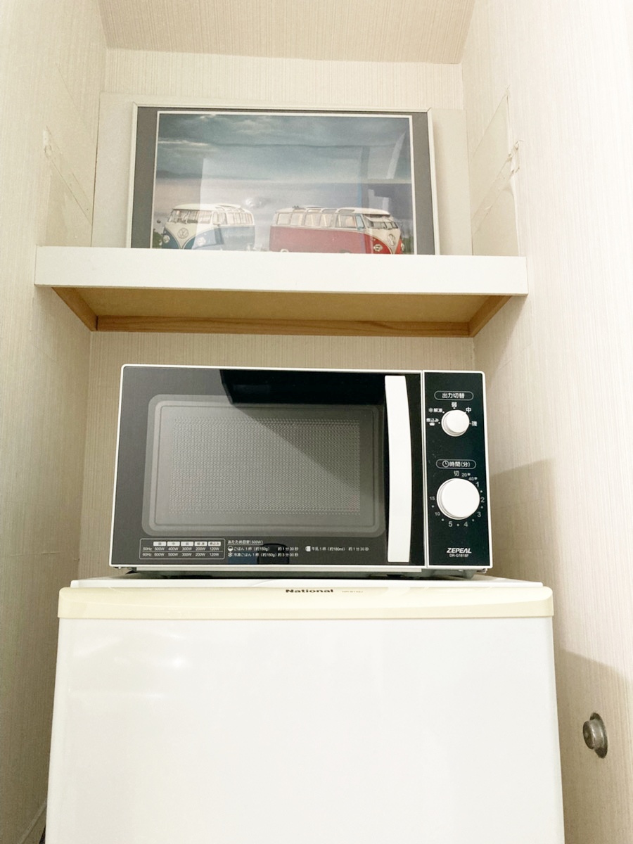 【202】電子レンジ＋冷蔵庫