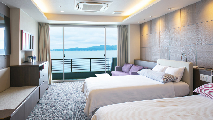 半露天風呂(温泉)付和洋室【客室一例】