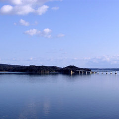 お部屋からの七尾湾の雄大な海の景色一例