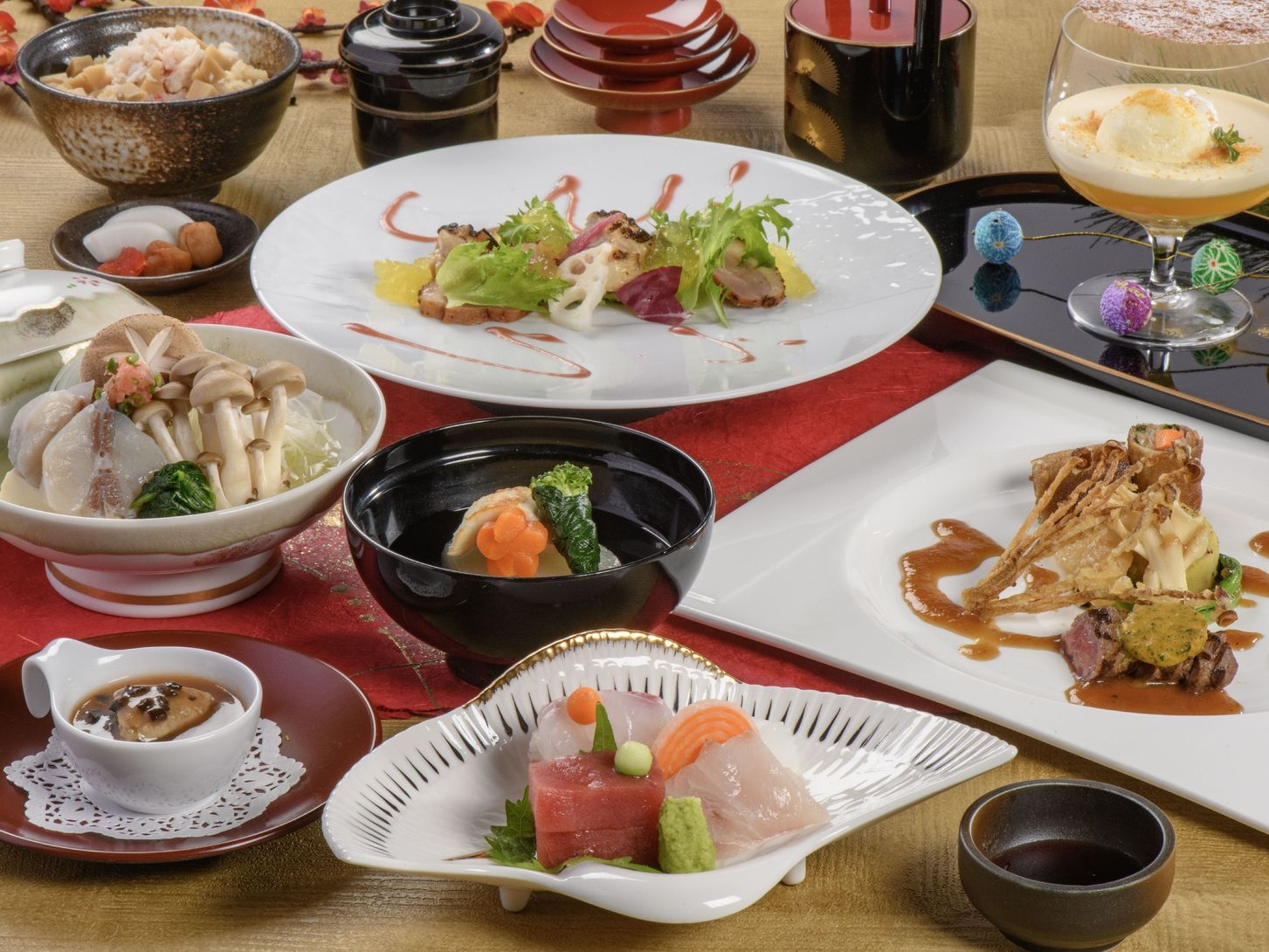 ＜夕食時間：19時45分開始＞【年末年始】和洋折衷〜縁樹〜【2食付】≪眺望おまかせ・スタンダード≫