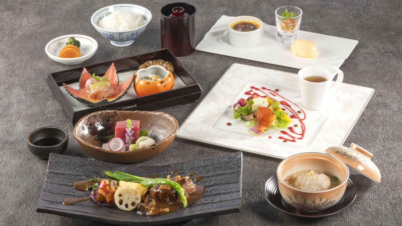 【楽天スーパーSALE】50％OFF！富士山を眺望しながら美食旅♪＜1泊2食コース料理＞
