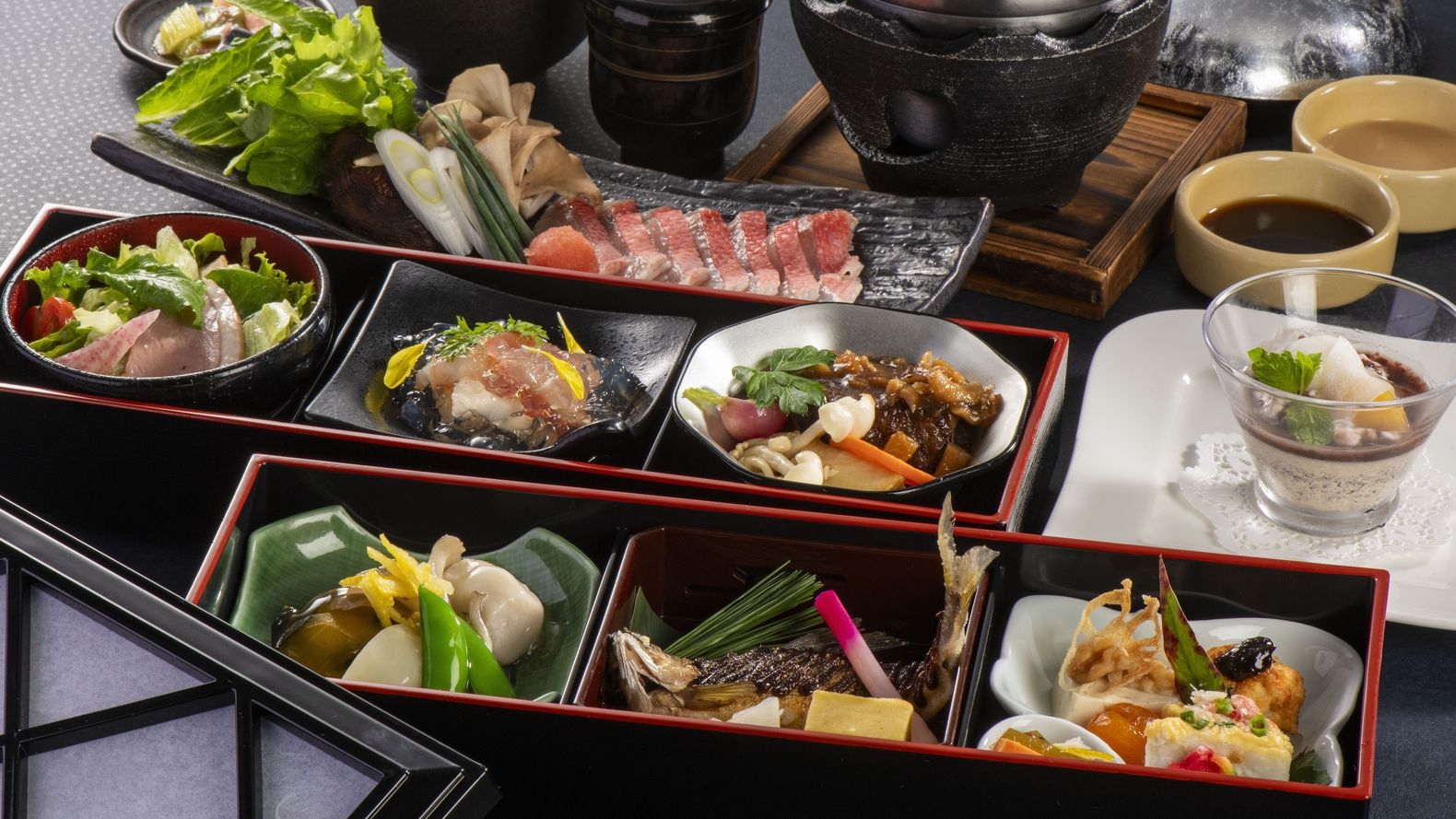 【訳アリ】客室から工事用足場が見えるかわりに通常プランより2200円引＜1泊2食付き・夕食天城御膳＞