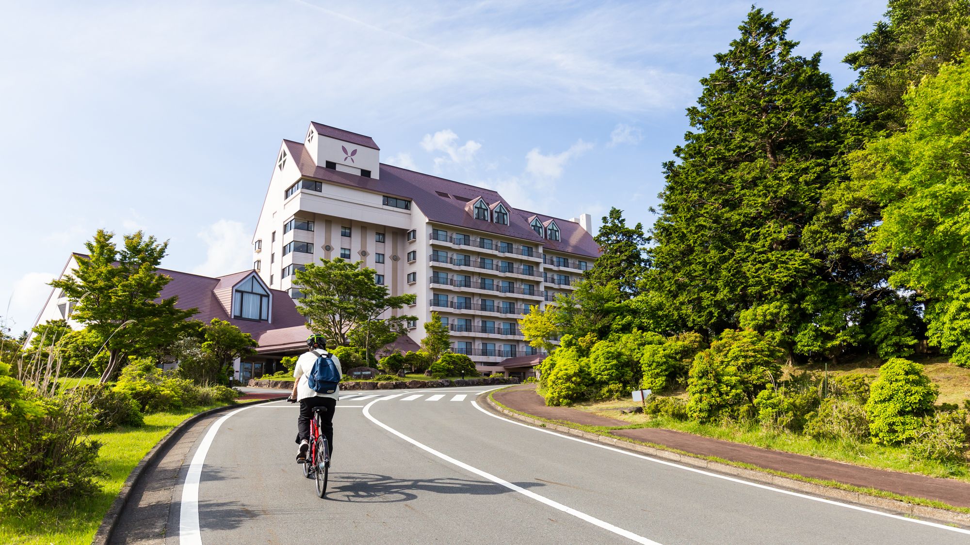 ☆【自転車旅】富士山を眺望できる広大な敷地内をサイクリング♪