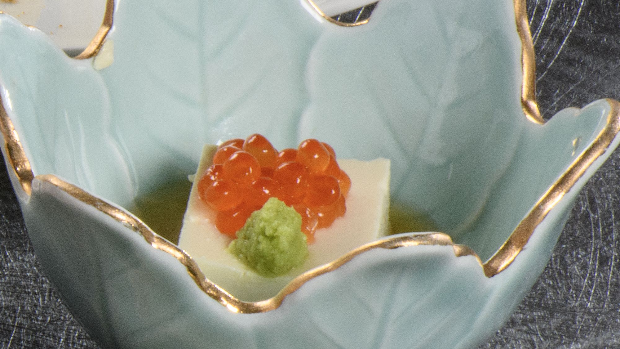 ＜11月・12月のおすすめの一品＞柚子豆腐　いくら　山葵　美味出汁【縁樹】