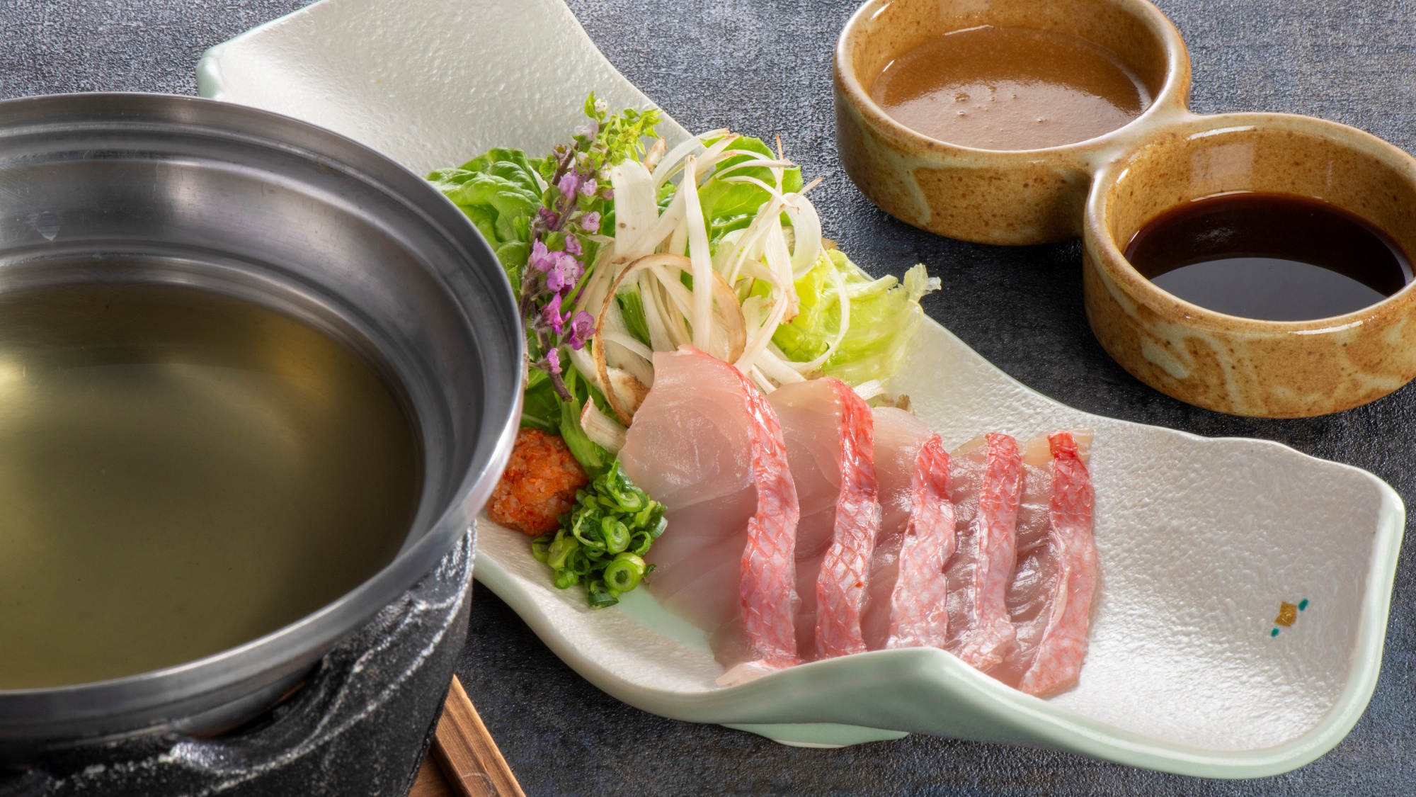 ＜5月・6月のおすすめの一品＞金目鯛しゃぶしゃぶ【天城御膳】