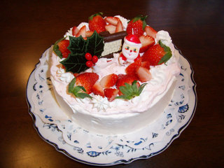 手作りクリスマスケーキ