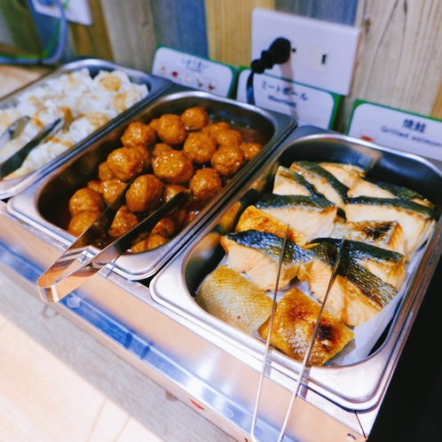 無料朝食バイキング　料理③