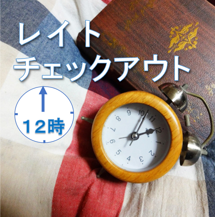 ≪レイトチェックアウト≫朝はゆっくりめの方にピッタリ！［翌日お昼12時までご滞在ＯＫ］