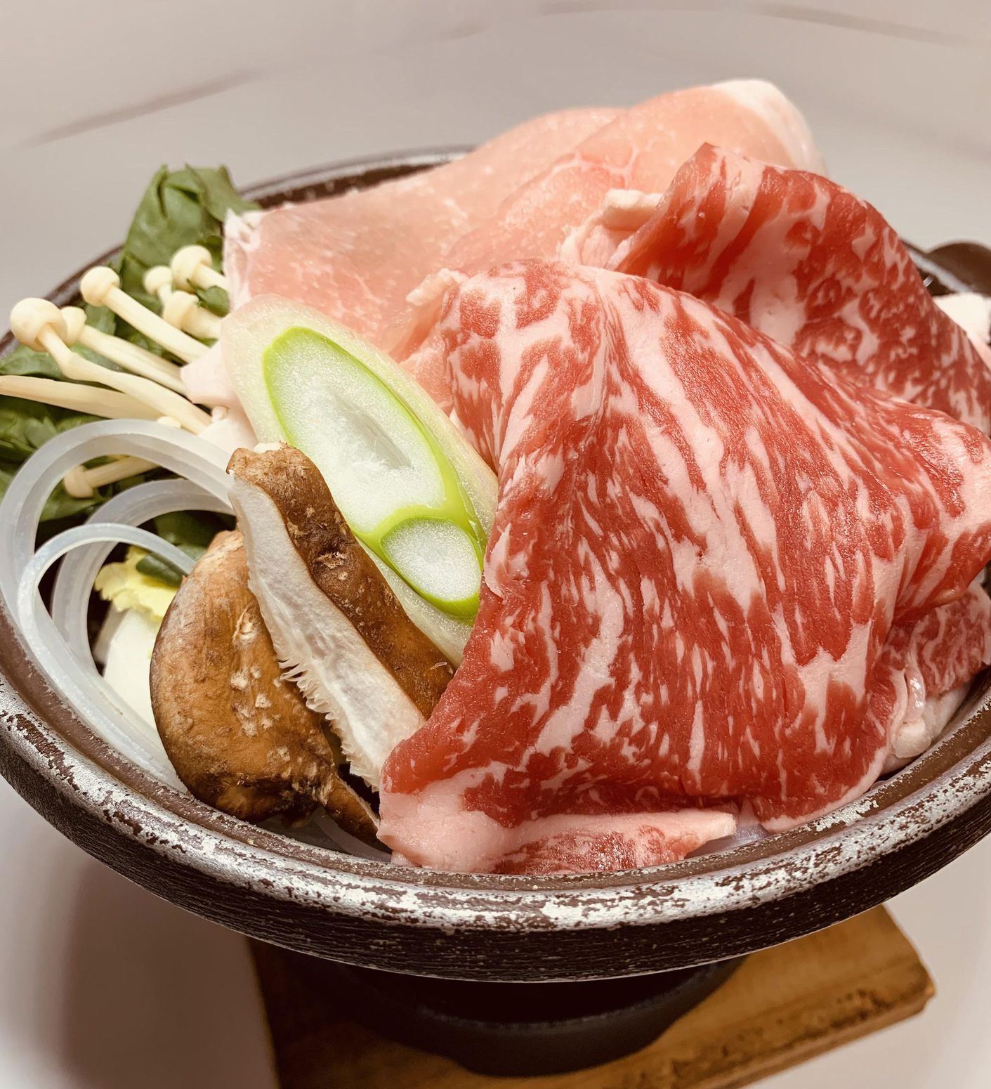 【群馬のすき焼きプラン】上州の牛と豚の饗宴♪