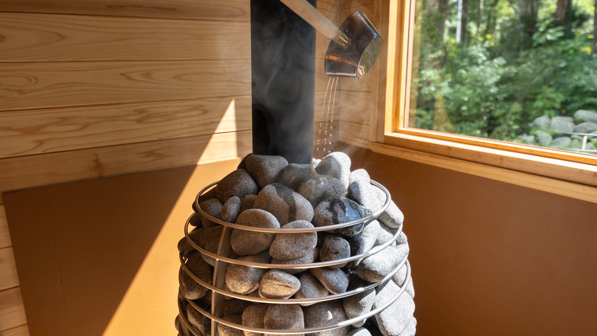 ロウリュも楽しめる(高原サウナ)