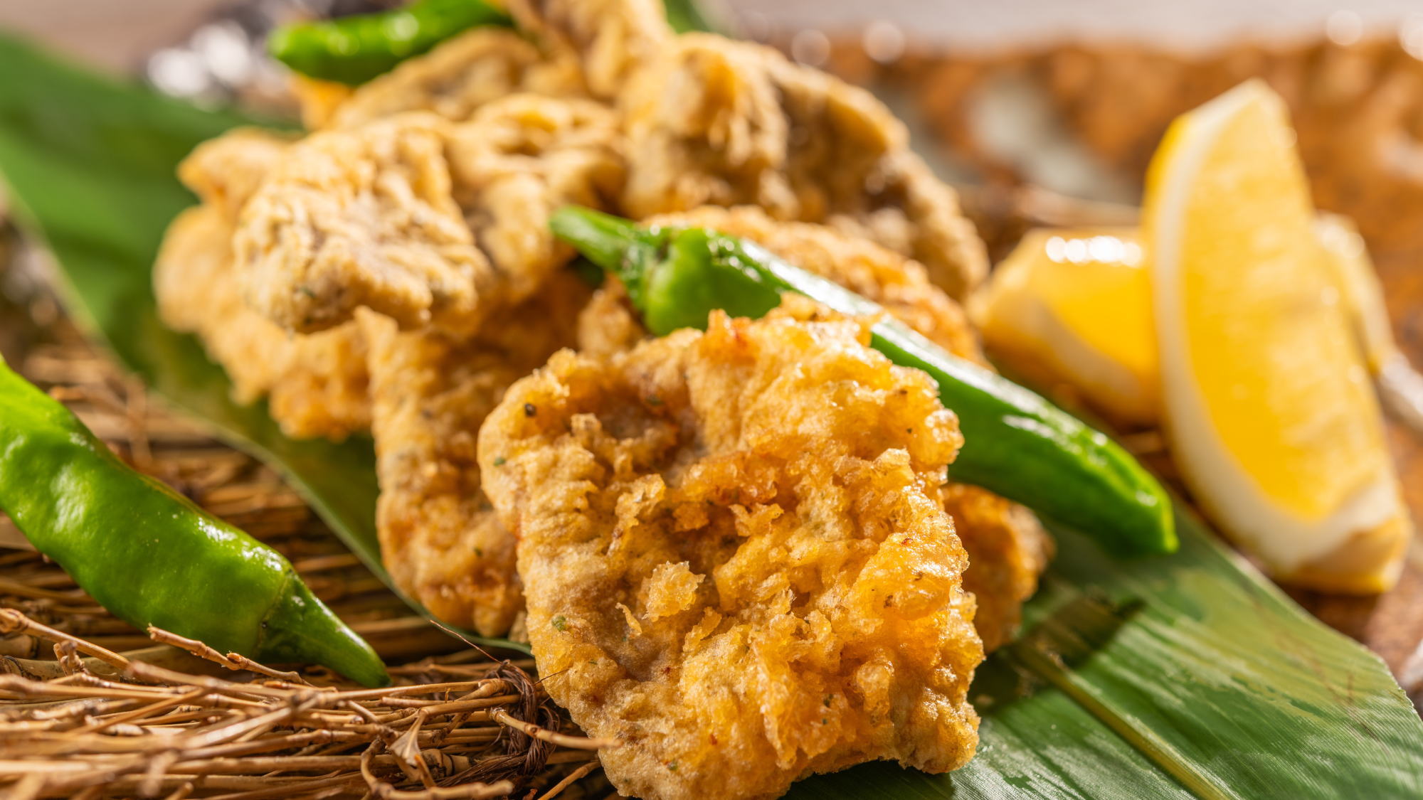 【夏季メニュー】[夕食]鹿肉のハーブ揚げ