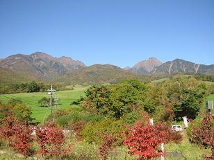 Autumn leaves in Yatsugatake