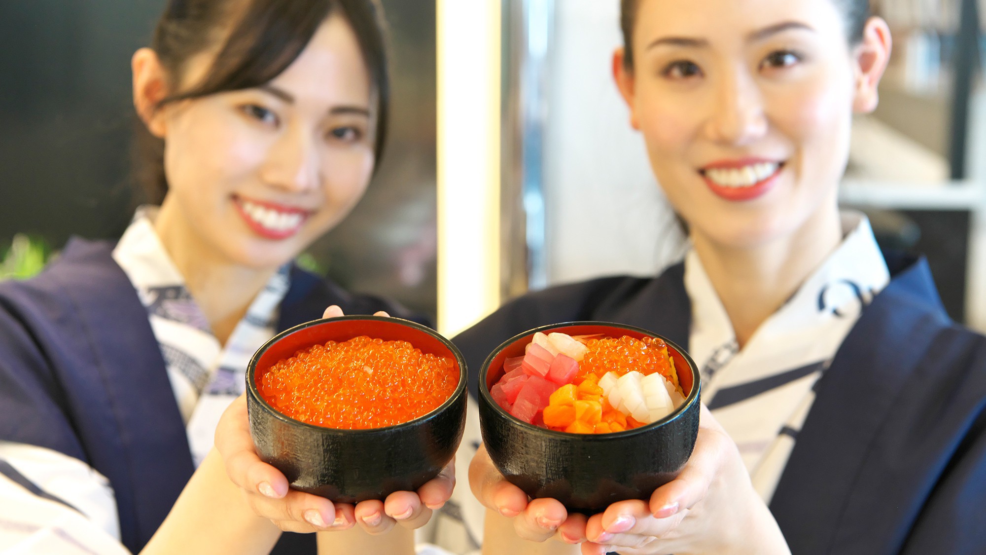 【朝から自分勝手丼イメージ】海の幸かけ放題！自分好みの海鮮丼を作ろう！