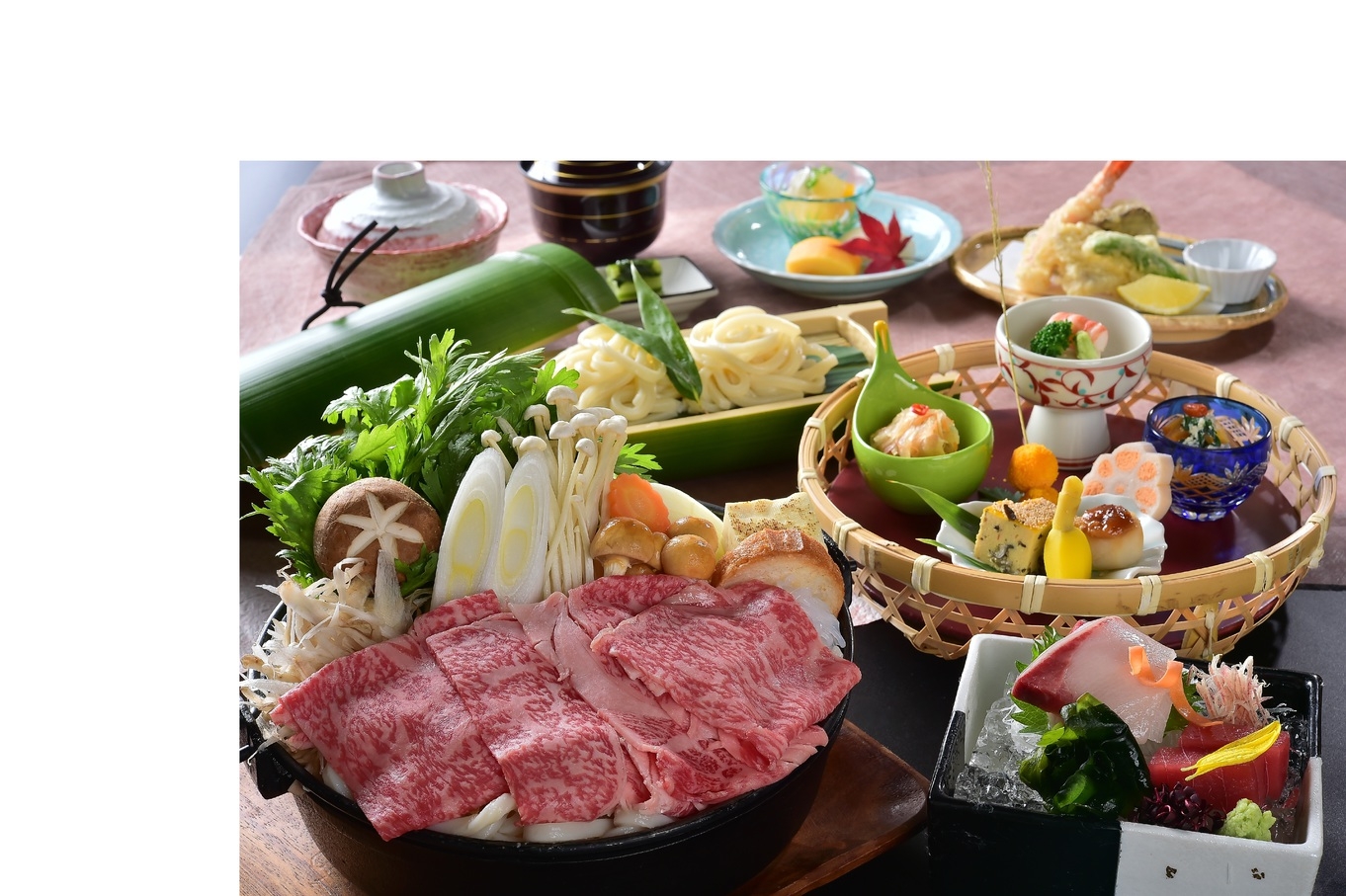 ★＜すき焼きで際立つ信州牛の旨味＞ 信州牛すき焼きコース