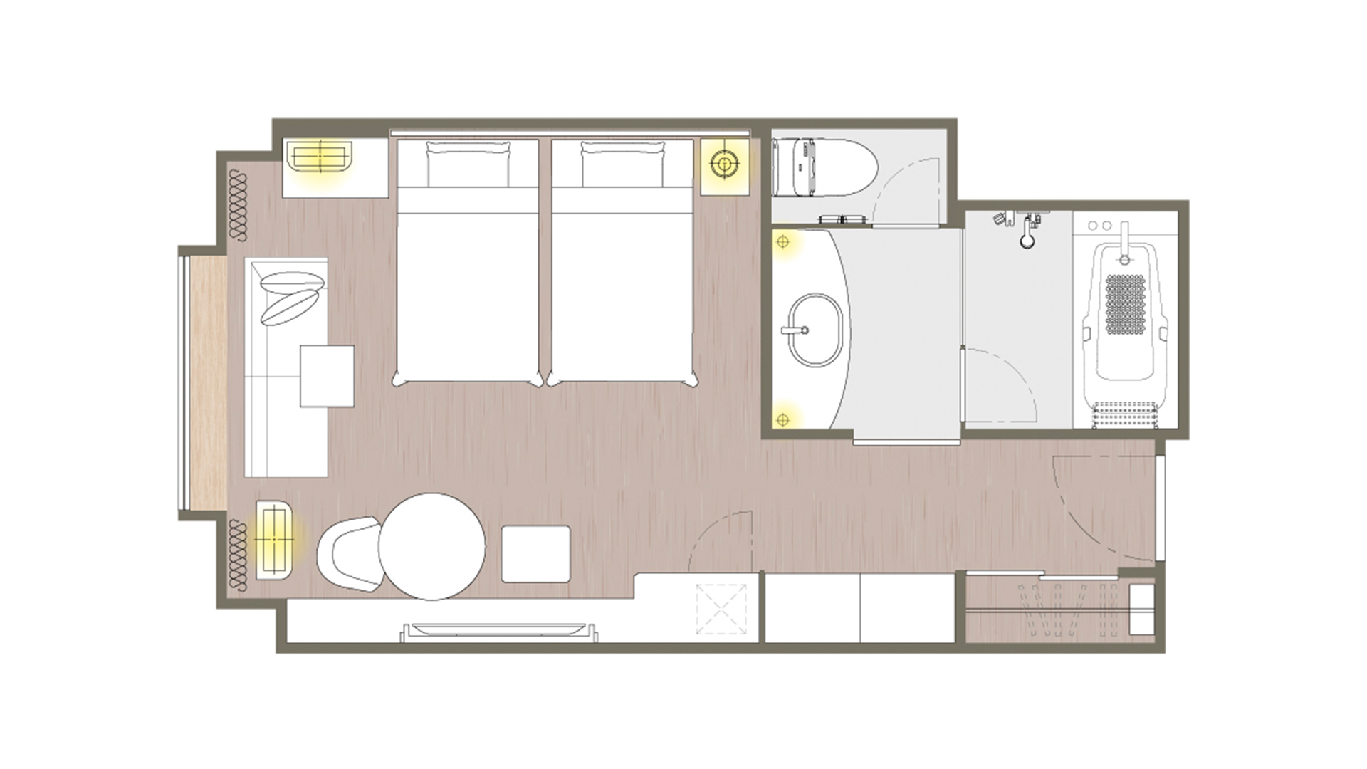 コンフォートスーペリアツイン平面図