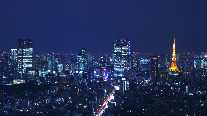 東京タワー・六本木方面 夜景