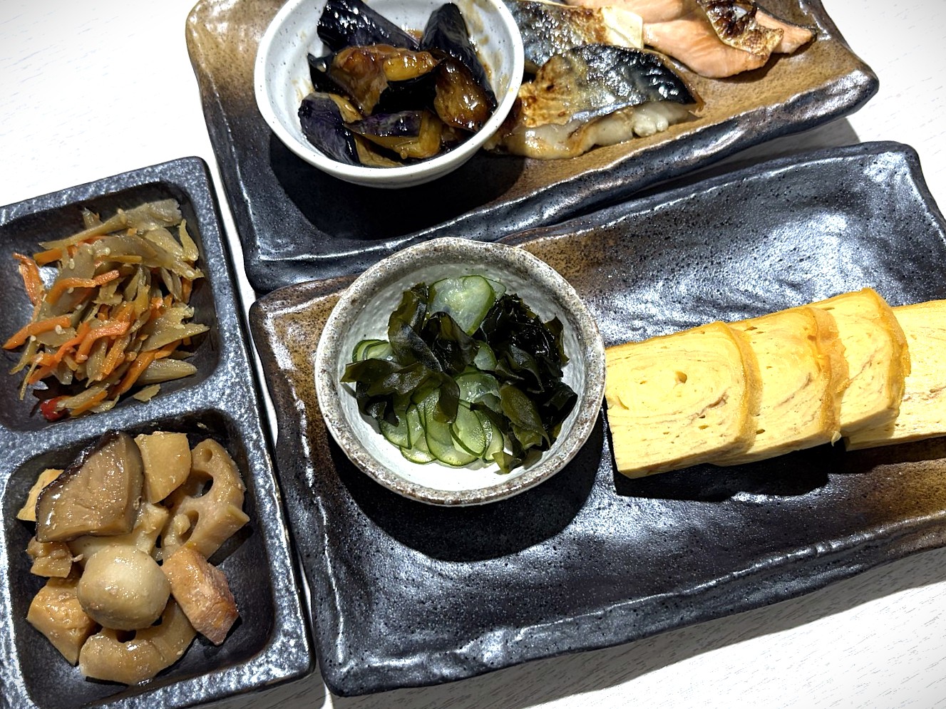 朝食ブッフェ和食盛付例8