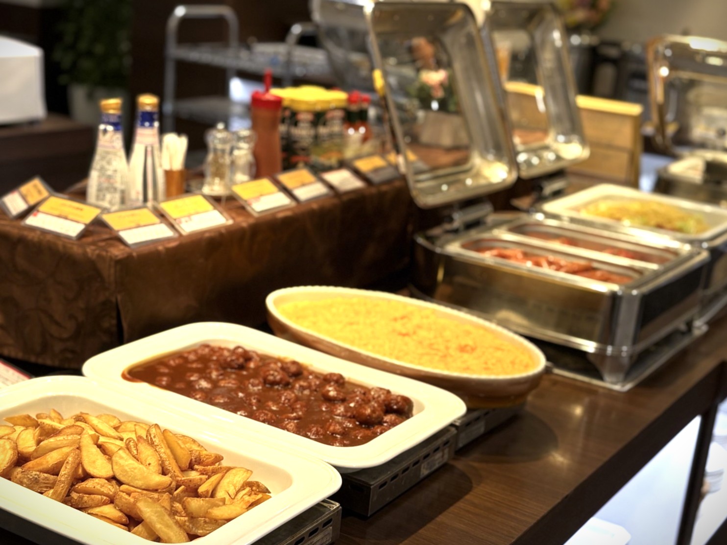 朝食ブッフェ洋食コーナー