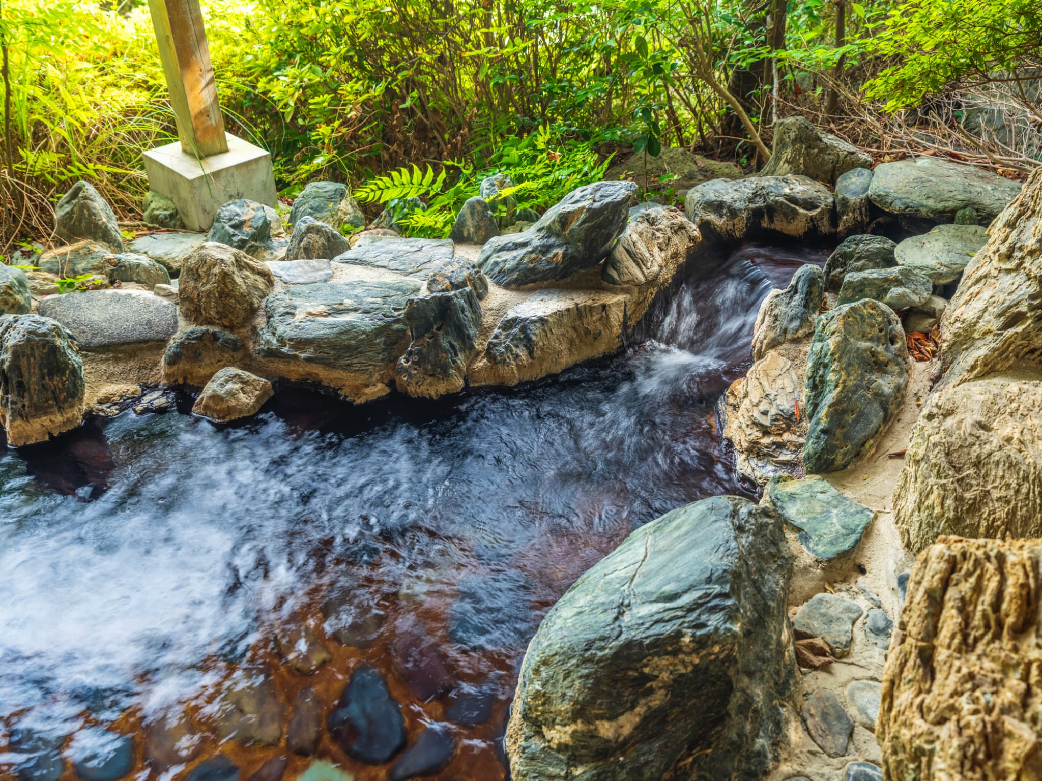 女性露天風呂　朝夕の露天風呂から望む太平洋は絶景です
