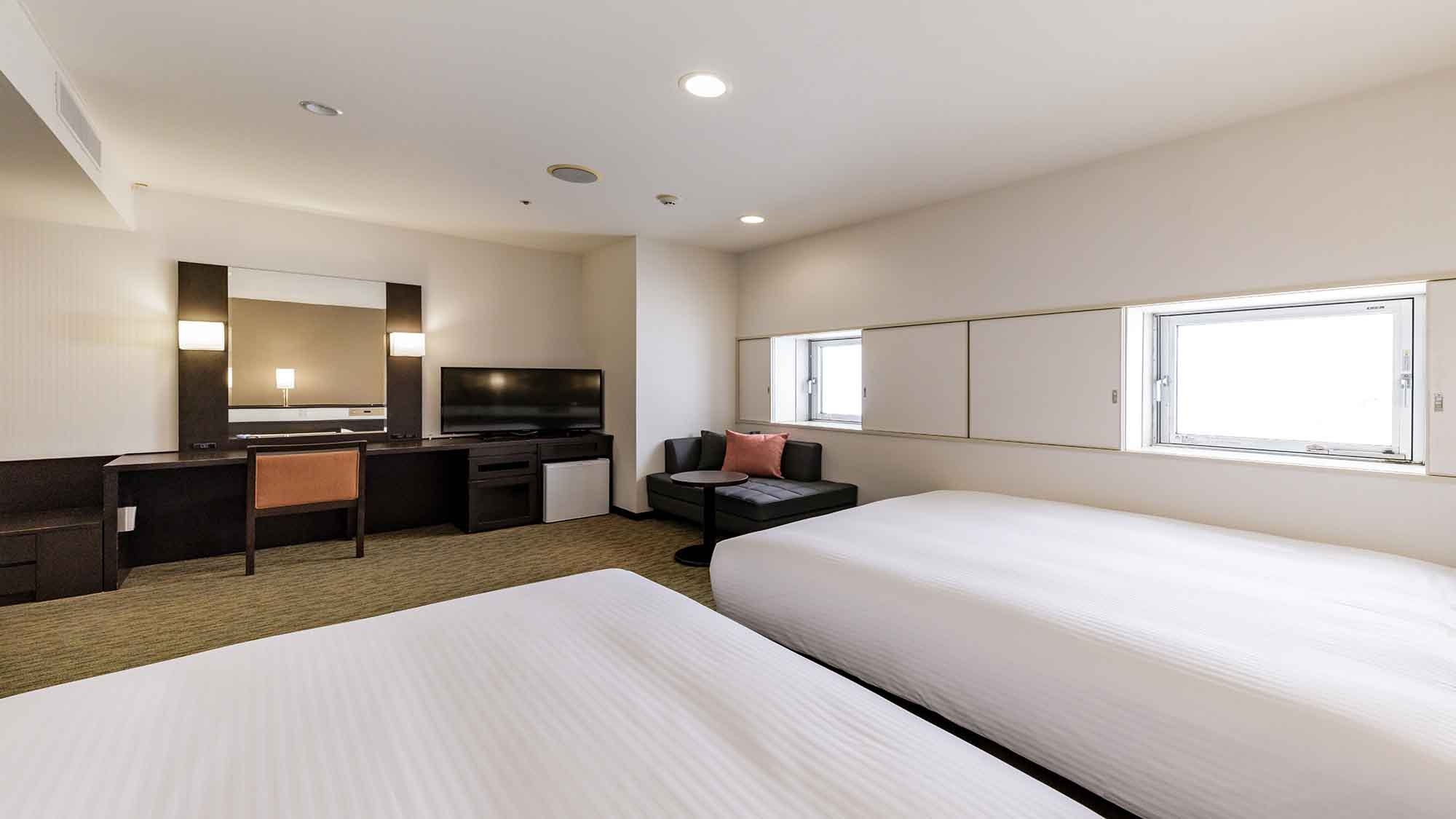 駅近ホテルでくつろぐ！お友達・ご夫婦・カップルに最適な広々ツインルームプラン＜素泊まり＞