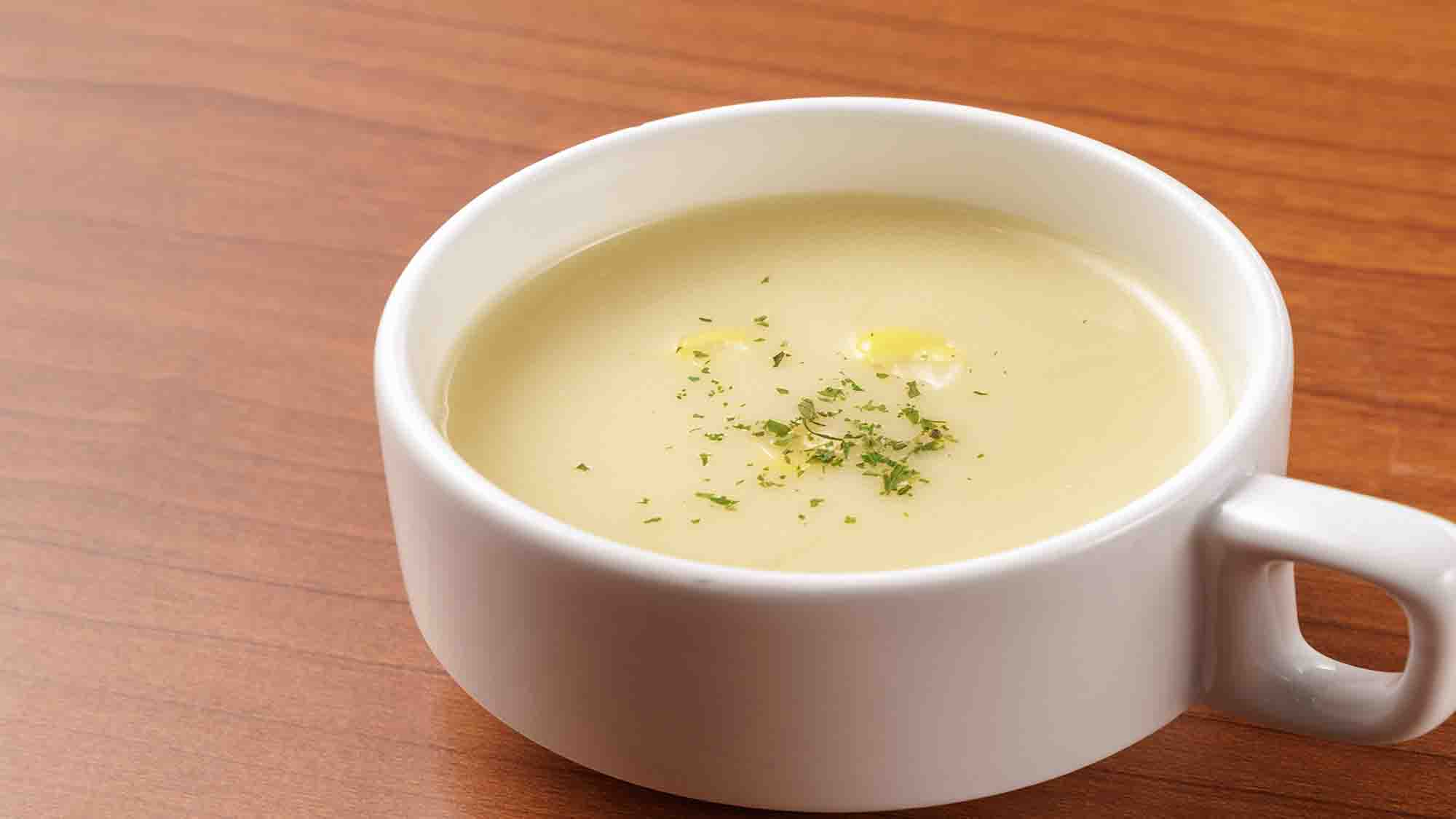 朝食コーンポタージュ