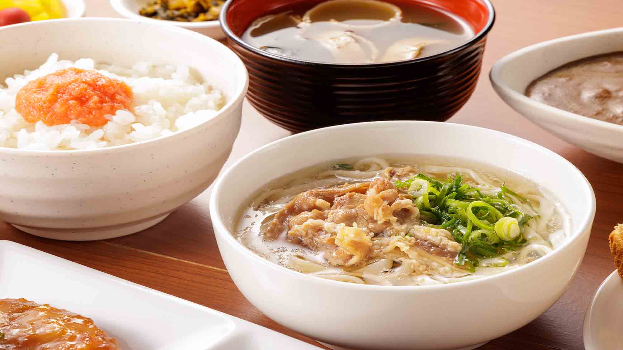 朝食盛り付け集合