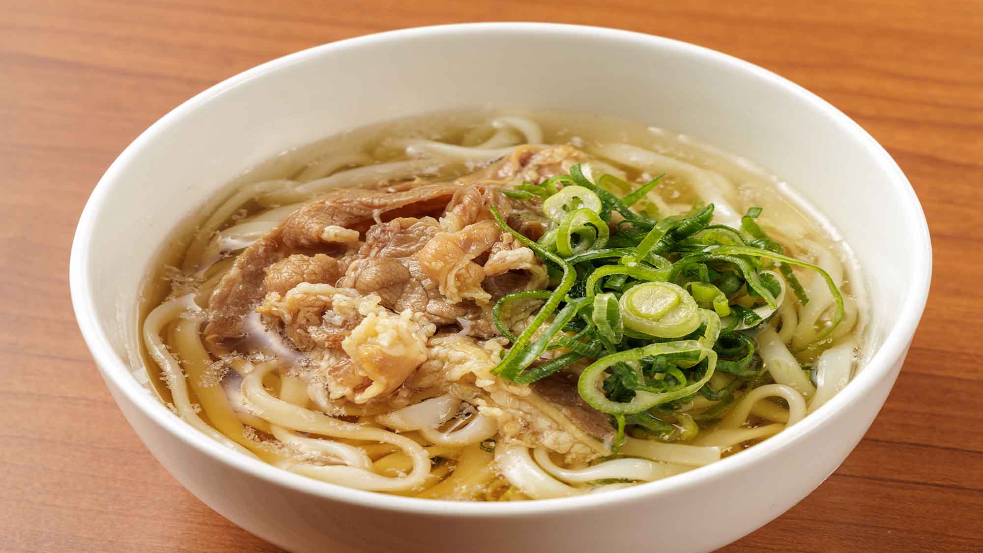 朝食かしわうどん
