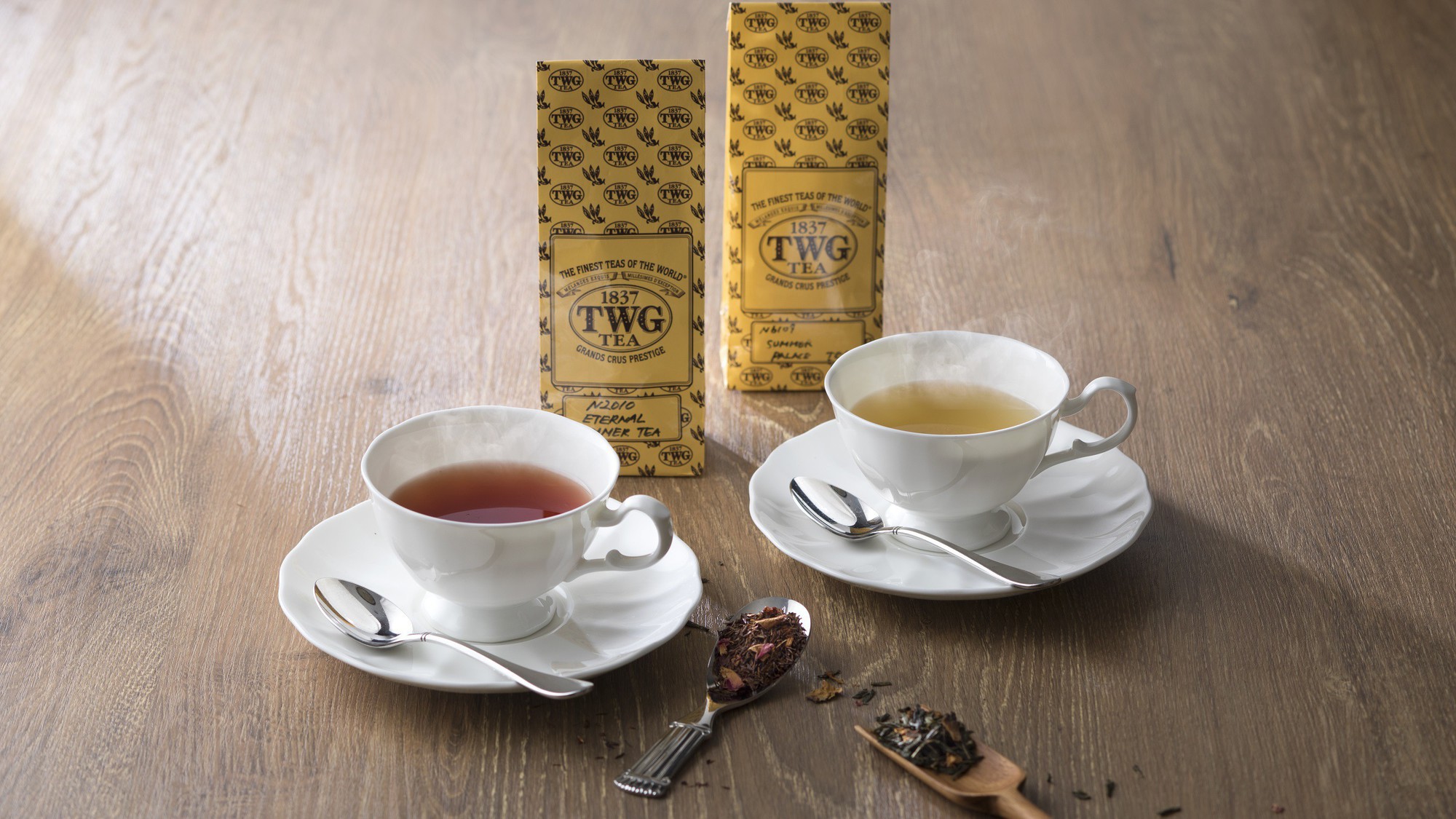 バンブーでは世界屈指のラグジュアリーティーブランド「TWG Tea」の紅茶を提供しています