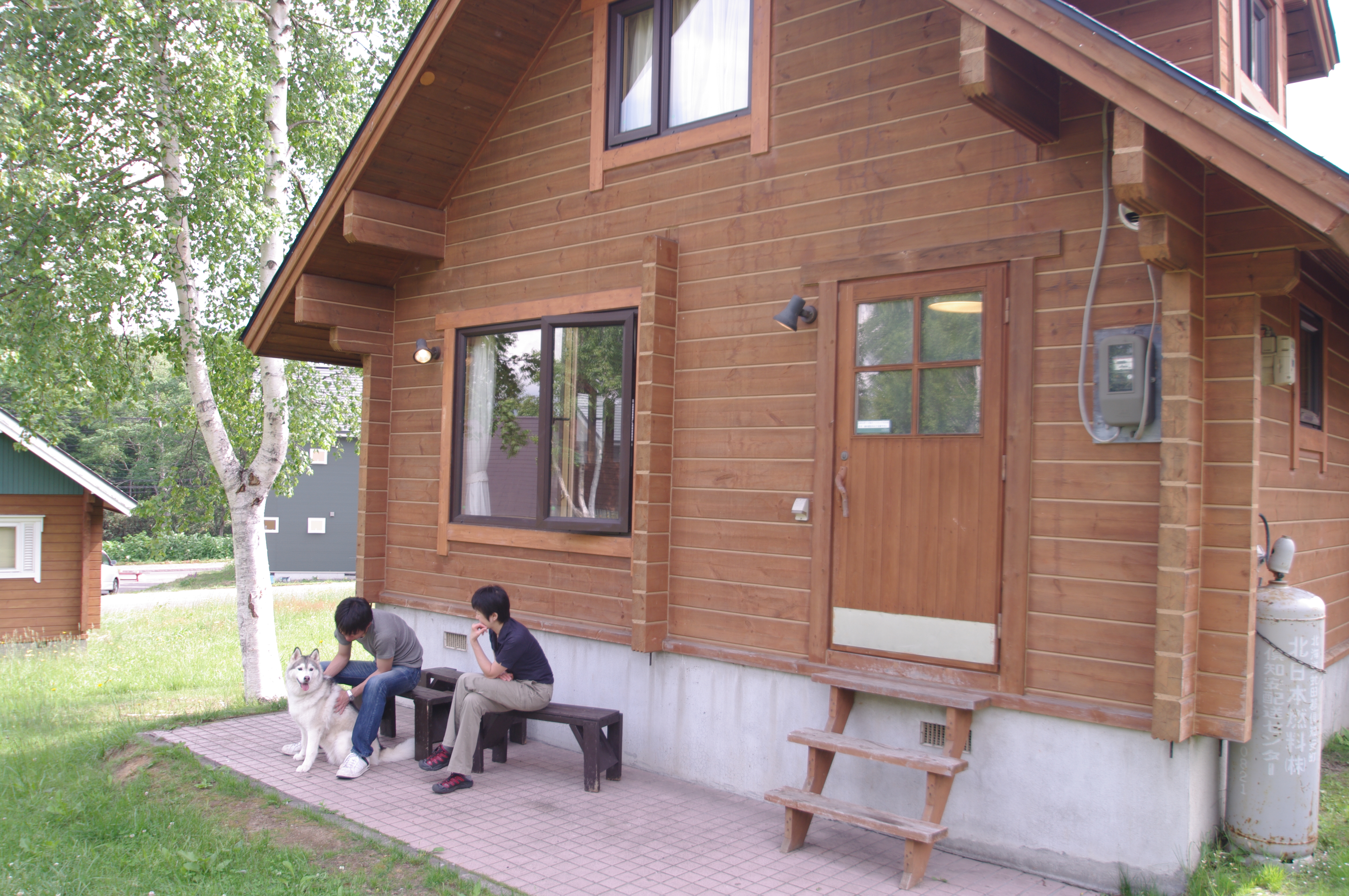 愛犬と一緒にコテージステイ