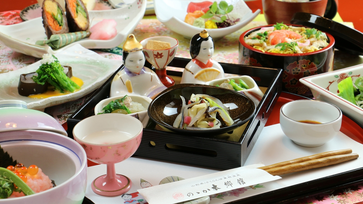 ★桃の節句のお祝いに★のゝかが贈る雛膳プランでひな祭りを祝おう♪