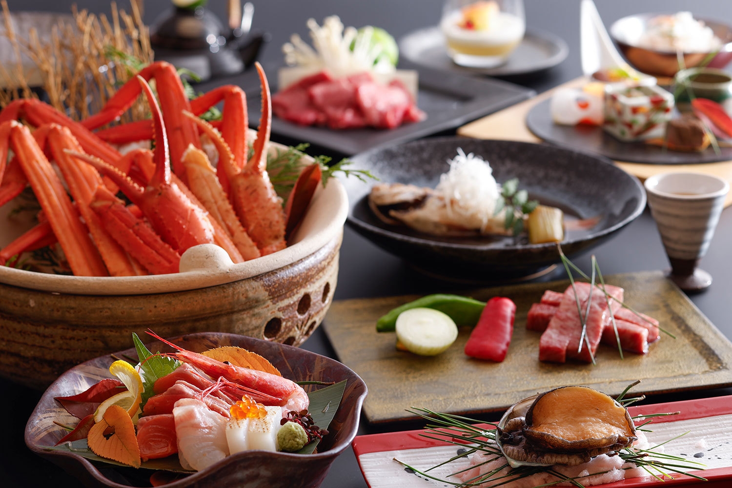 【湯楽で人気NO.1★秋爛漫プラン】活鮑や但馬牛ステーキなど豪華食材が色々★