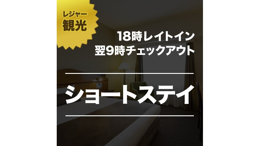 【ショートステイ】チェックイン18時〜チェックアウト9時まででお得プラン！《素泊り》