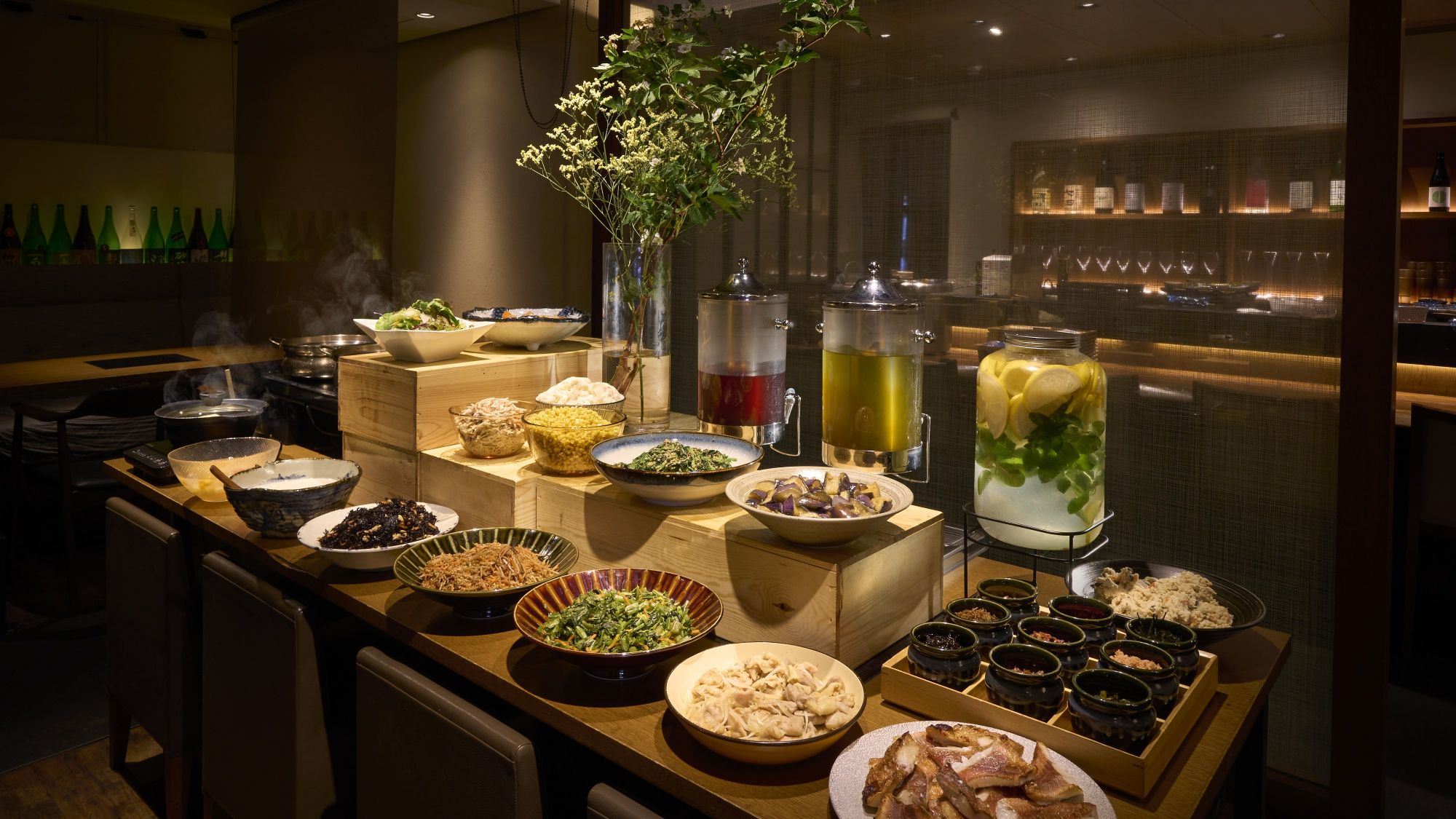 朝食会場はホテル１F「獅子丸町田総本店」