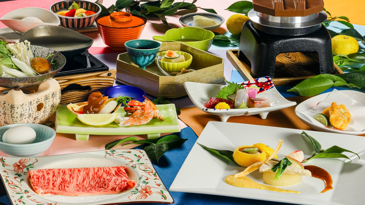 【年末年始お正月プラン】おすすめ会席「新発田牛のすき焼き」「鱈白＆寒鰤と蕪のあっさり煮」王道会席