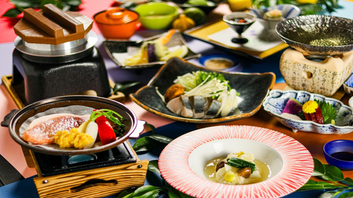 【冬のお得な会席】「もち豚の昆布出汁ちり鍋」「寒鰤」等の　リーズナブルな会席コース