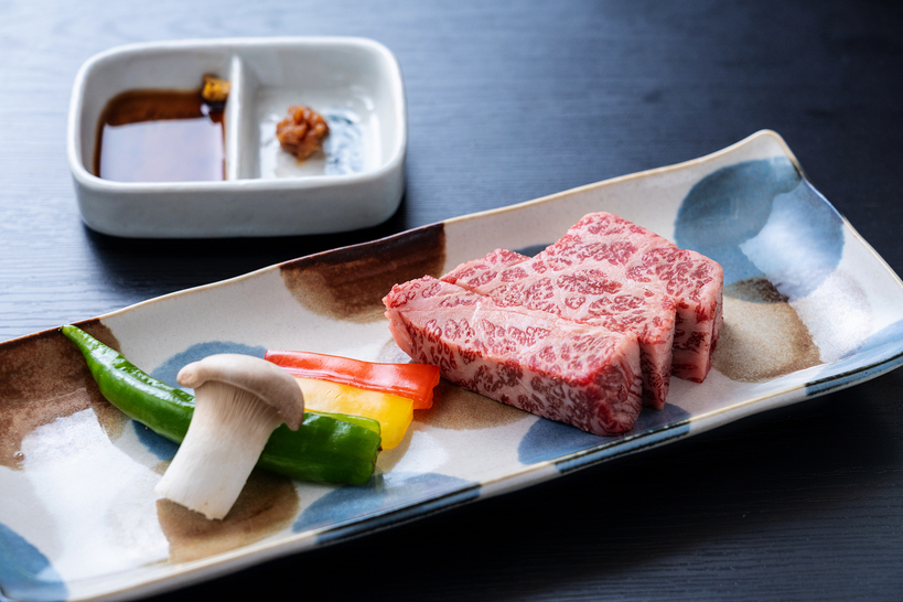 海の幸だけじゃ物足りない!!肉も食べたい　丹後の地魚＆和牛陶板ステーキ（2食付）