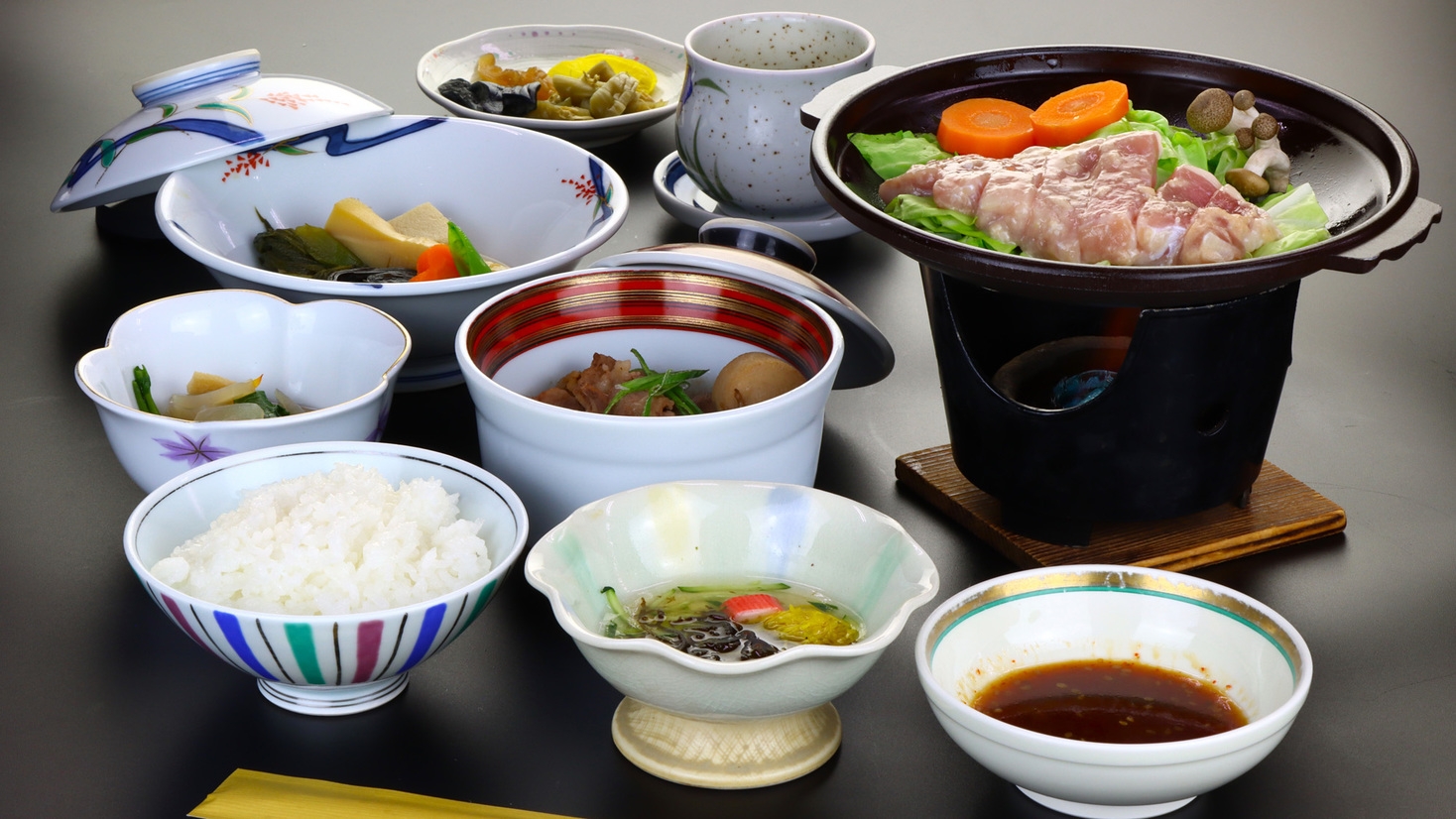 【ビジネス】野菜が豊富な健康的な夕食をご用意！◇天然100％の温泉で疲れた身体もリフレッシュ♪