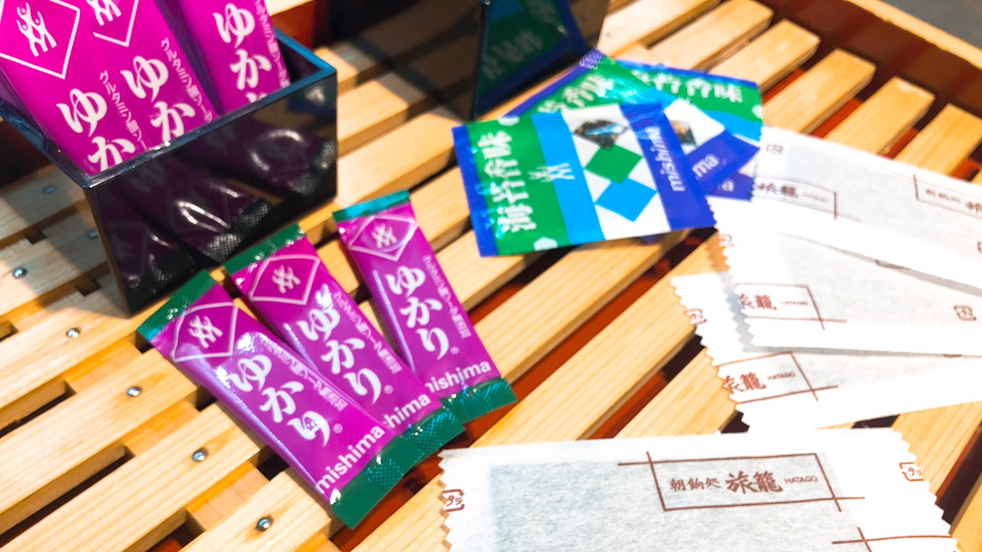 ◆のり・ふりかけ 「ゆかり」は広島市の三島食品の製品です。