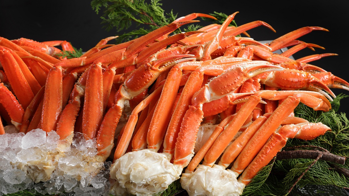 【本ズワイ蟹＆ローストビーフ食べ放題】 夕食時間（17：00〜19：00） 1泊2食付プラン