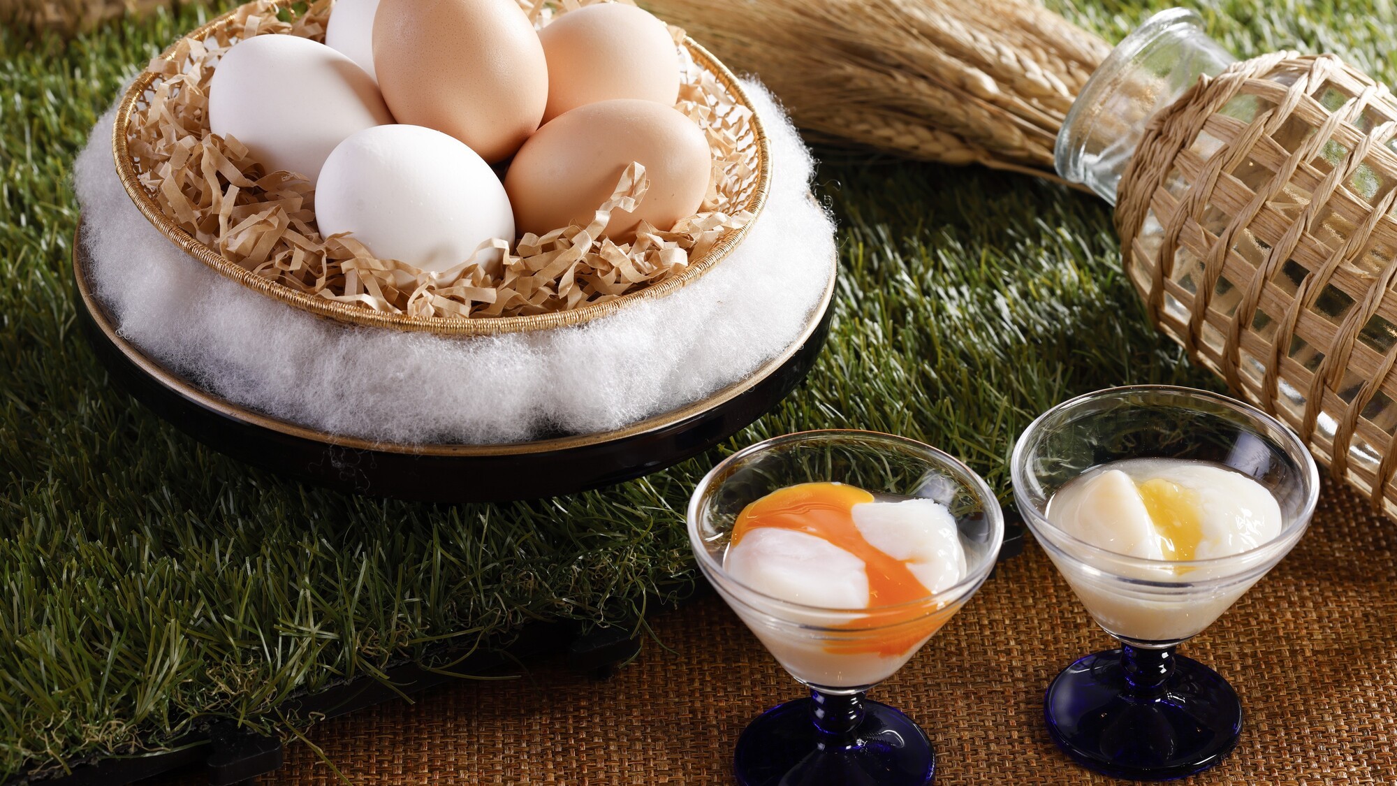 米艶と玉艶の温泉玉子