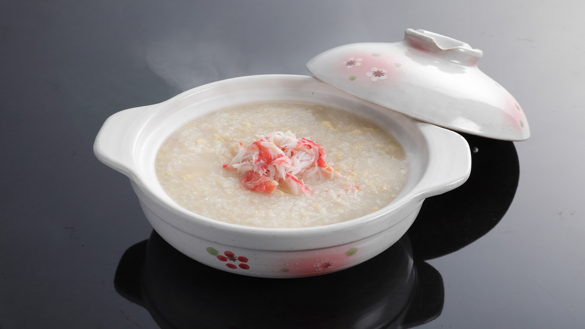 朝食（蟹雑炊）