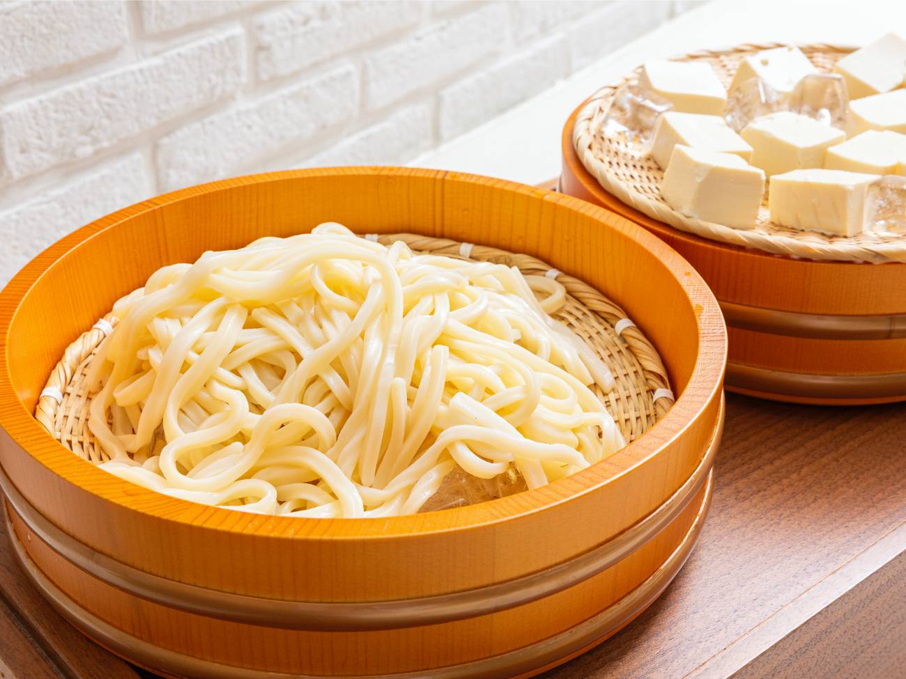 朝食うどん・豆腐