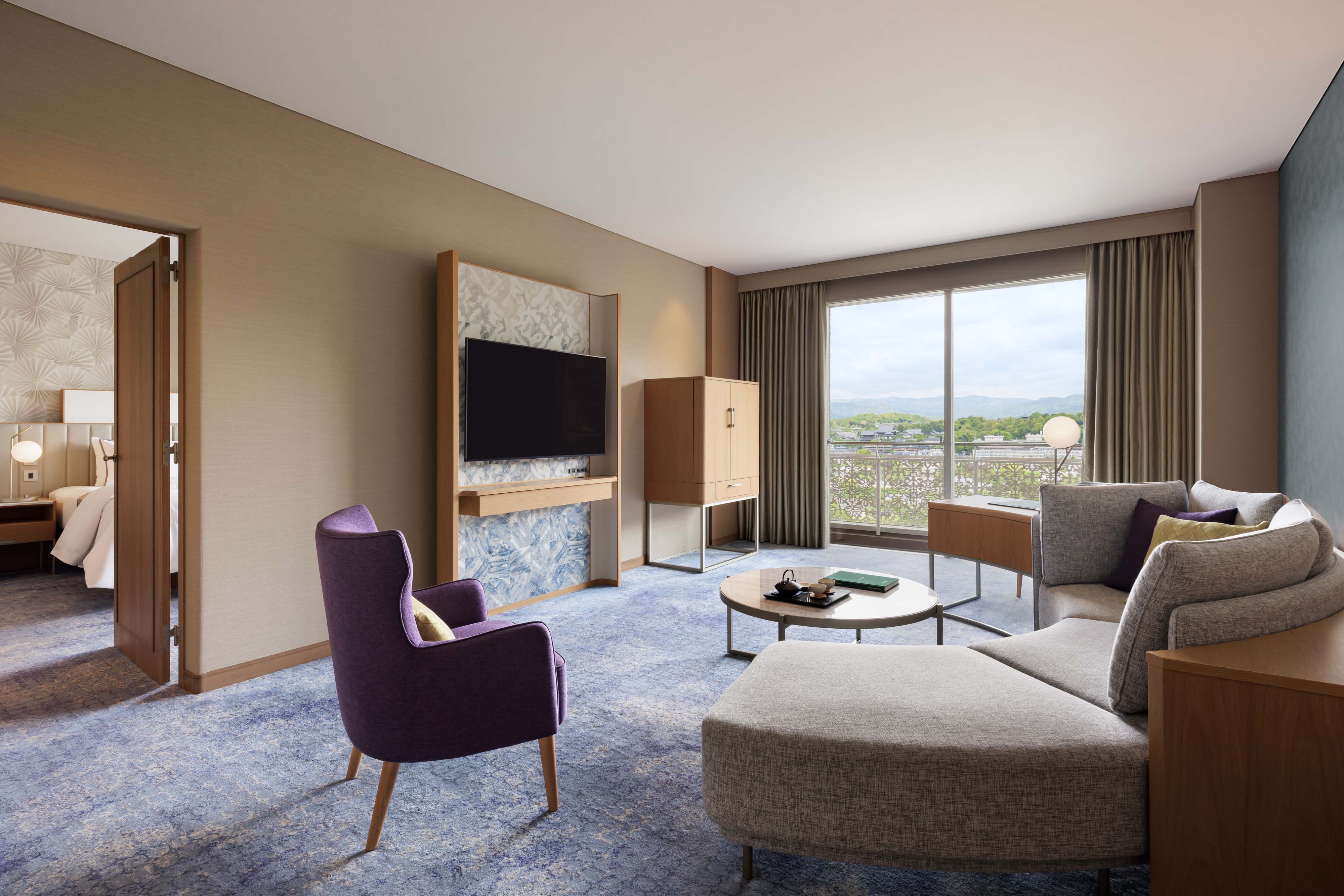 ラグジュアリースイート平安京ビュー2ダブルベッド