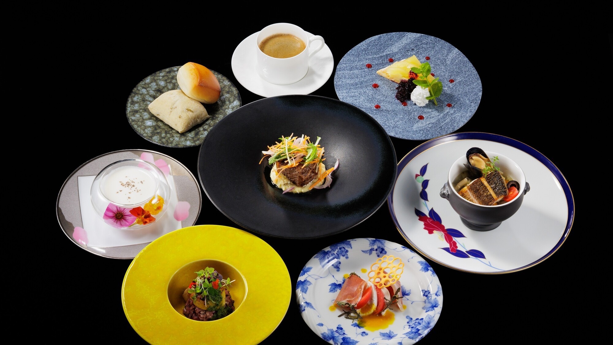 基本料理をフレンチコースへグレードアップ！＜夕朝食付＞「モンターニュ」