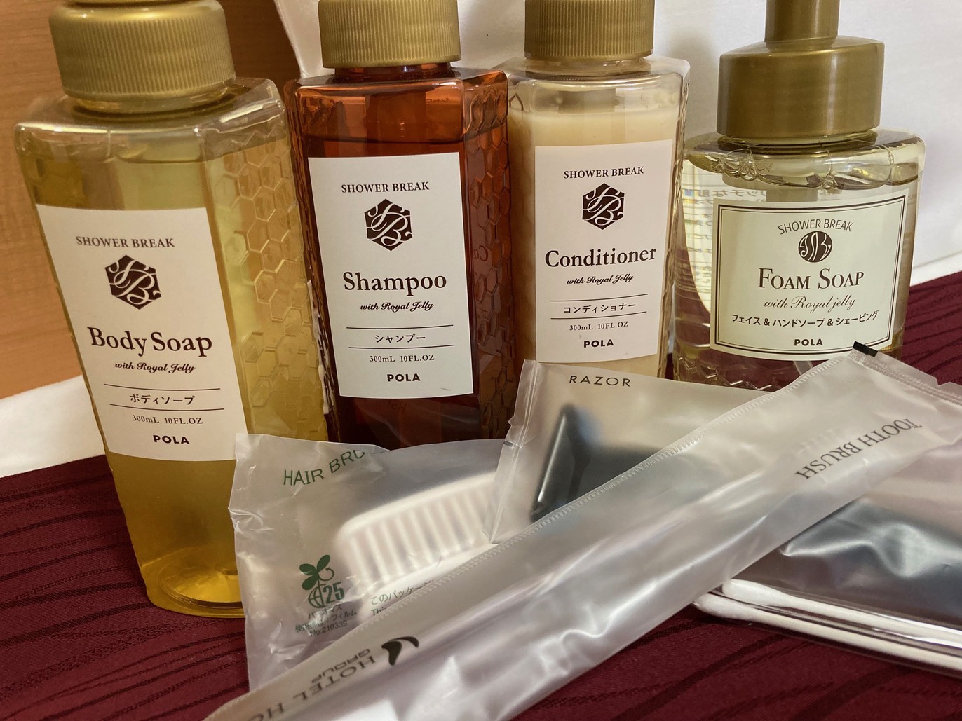 客室アメニティー