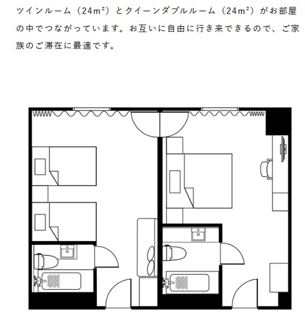 コネクティングルーム（テラス付き）