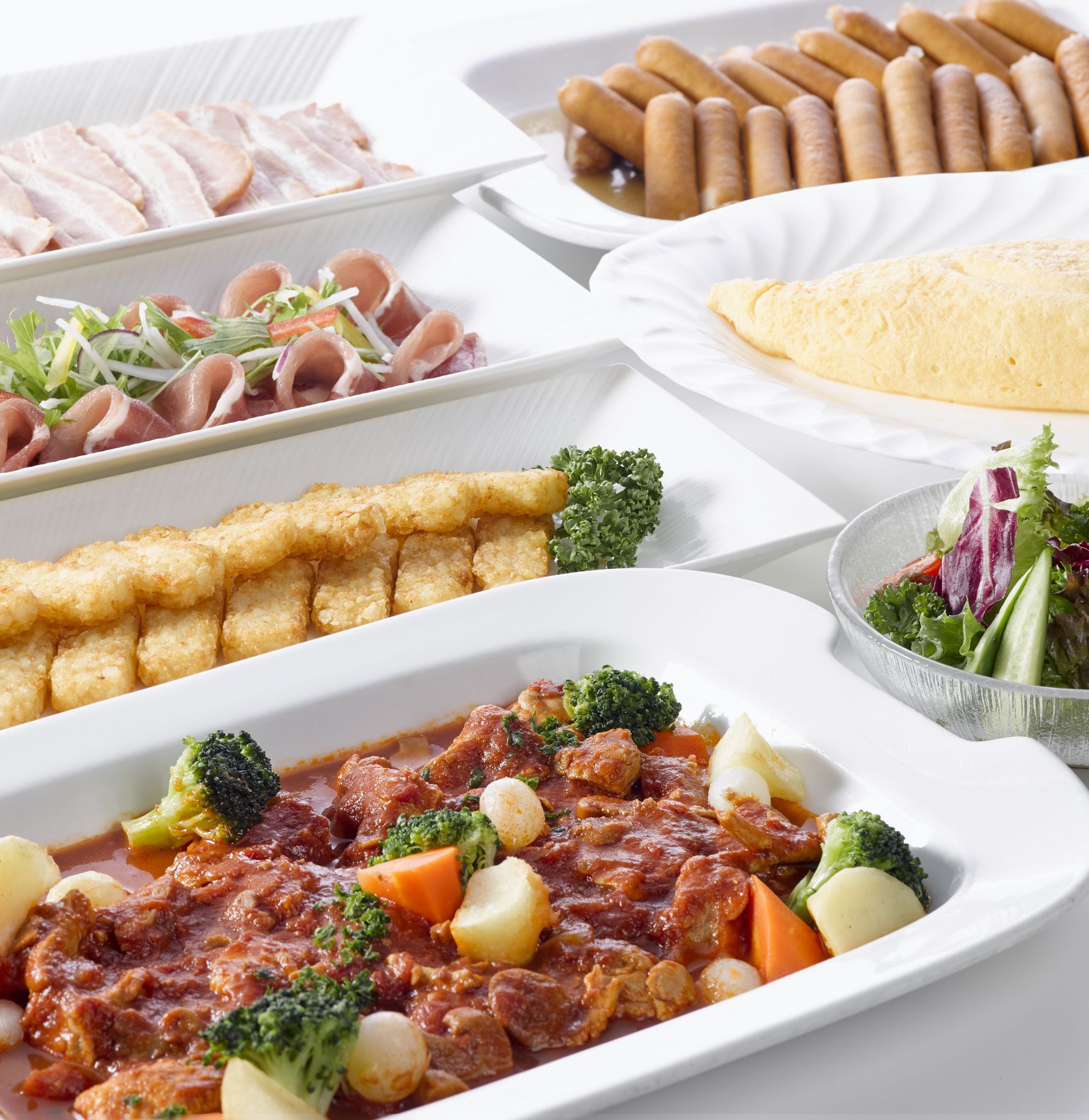 【夕食は17:00から】寿司！天婦羅！ステーキ！出来立て実演調理も食べ放題！ビュッフェ２食満喫プラン