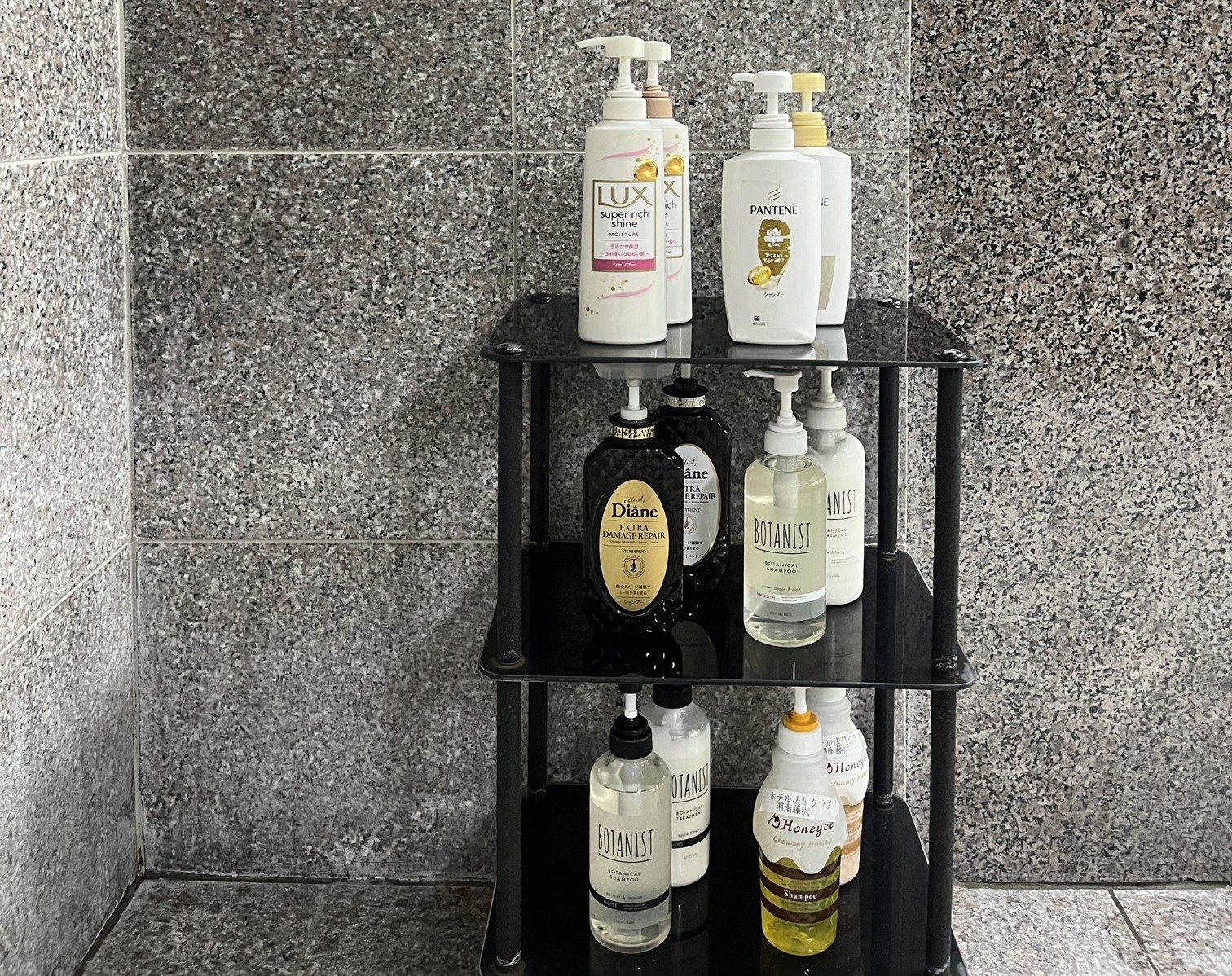 女性浴場シャンプーバー